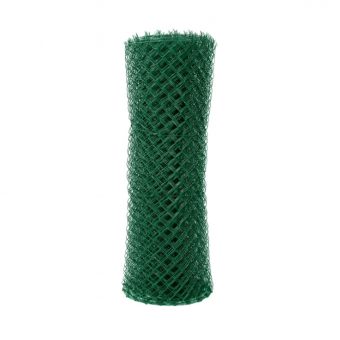 Čtyřhranné pletivo IDEAL PVC ZAPLETENÉ 100/55x55/25m -1,65/2,5mm, zelené