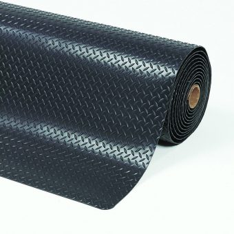 Černá protiúnavová průmyslová laminovaná rohož Cushion Trax - 91 x 60 x 1,4 cm